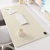 Alfombrilla de escritorio extragrande y alfombrilla para ratón integradas para uso en oficina de escritorio, teclado de portátil, bloc de escritura de cuero, alfombrilla de escritorio para inauguración de casa