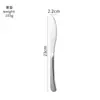 Conjunto Elegante de Talheres Estilo Ocidental em Aço Inoxidável 316L, Faca de Bife Espessa, Conjunto de Garfo e Colher para Uso em Hotel e Casa, Conjunto de Colheres de Sobremesa e Café