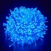 Cadena de luces de pegamento envuelta en árbol, luces decorativas de estrellas impermeables, iluminación para árboles de calle, red de camping, luz roja, luces de ambiente festivo