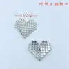 Botão de Metal Pérola Diamante Coração de Pêssego Pequeno Estilo Chanel Jaqueta Suéter Fivela Decorativa DIY Acessórios de Roupa Acessórios Materiais