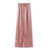 Nuevos Pantalones Casuales de Color Sólido Estilo Nacional Chino de Lujo Ligero para Mujer, Nuevos de Verano Sueltos Adelgazantes de Acetato Largos Modelo Zx M5163