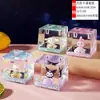 Criativos Fofos Ornamentos de Mesa com Vazamento de Óleo Ampulheta Descompressão Pequenos Objetos Areia Movediça Oceânica Gota de Óleo Presentes Presentes de Aniversário