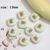 Perlas de Comida con Agujero Pasante de Acrílico Estampado de Dibujos Animados Perlas Sueltas Accesorios DIY Hechos a Mano Cadena para Teléfono Móvil Colgante Material de Joyería