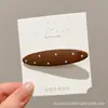 Pinza para el Cabello Exquisita de Gama Alta para Mujer Clip BB Estampado de Leopardo Retro Lindo Clip para Flequillo Lateral Accesorios para el Cabello de Moda con Temperamento