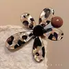 Presilha de Cabelo Estampa de Leopardo para Mulheres, Design de Alto Padrão, Novo Estilo 2025, Presilha com Franja para Franja, Acessório de Cabelo, Piranha Lateral, Presilha Bico de Pato