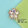 Sapatos, roupas, bolsas, acessórios, acessórios DIY com flor de cristal em formato de coração, tiara de flor de cinco pétalas com strass, presilha de cabelo