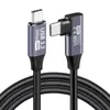 Cabo de Dados Tipo C Full-Function Tipo Cotovelo Cabo para VR Cabo de Dados USB 3.2 Gen 2x2 Transmissão de 20 Gb Carregamento Rápido de 240 W