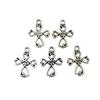 Acessórios para joias DIY liga cruz liga antiga vintage Coroa Rainha leque forma decorativa de metal pingente