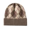 Gorro de Cachemira para Mujer Tejido Muestra la Cara Pequeño Cálido Ocio Gorro de Lana Otoño e Invierno Compras Gorro Protector de Orejas Gorro Tejido Gorro para el Frío