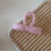 Pinza para el pelo de gel rosa con destellos, color sólido, pinza de tiburón para el pelo, accesorios para el pelo, estilo nuevo, elegante, versátil