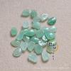 11*14 Jade Dongling Jade Blanco Jade Cristal sandía hojas pequeñas DIY jade flor aretes accesorios de joyería