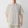 Momaik High-Tech Commuter Media Cremallera Manga Corta para Hombre Verano 2026 Nuevo Estilo Camiseta para Hombre Mezcla de Lyocell 75970