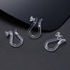 Accesorios Convertidores de Clip para Oreja Versátiles Transparentes Invisibles Clips para Oreja sin Perforar Accesorios para Joyería DIY Fábrica de Pendientes al por Mayor