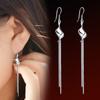 Pendientes de Cobre Plateados en Plata Zhen Rong Pie Exagerado Retorcido Pendientes de Borla Ligeramente Plateados Edición Coreana Joyería Plateada al por Mayor