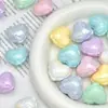 Cuentas de Corazón de Globo Acrílico Cuentas Sueltas UV Hechas a Mano DIY Cadena de Teléfono Móvil Colgante Accesorios de Joyería Material