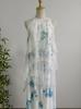 Vestido Irregular de Tirantes Tie-Dye Hecho a Mano de Yunnan para Mujeres, Ropa Artística para Sesiones de Fotos de Viaje, Falda Larga, Vestido Holgado