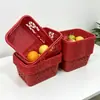 Cesta de Frutas Portátil de Plástico, Cesta de Bayas, Naranja, Huevo, Cereza, Mora, Cesta para Recolectar Fresas