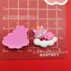 Globos Arcoíris de Dibujos Animados Panda Zorro Gato Oso Accesorios de Resina Pasador DIY Pinza para el Cabello Decoración de Funda de Teléfono Pegatinas