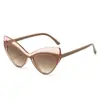 Nuevas Gafas de Sol Retro Cat-Eye con Bloques de Color Exagerados, Estilo Hip-Hop y Diseño Único para Fiestas y Reuniones