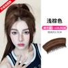 Aplique de Cabelo Kony para Mulheres, Realçador de Volume de Cabelo Natural e Fofo, Pente de Aplique de Cabelo Realista, Aplique de Cabelo de Coroa Alta Invisível e Sem Costura