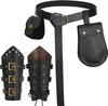 Cinturón Medieval Vikingo Renacentista Transfronterizo Pulsera Retro Disfraz de Cosplay de Halloween Bolso de Cintura para Vestido