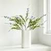 5 flores artificiales de hierba yongsu para decoración de escenas, flores pequeñas de plástico de alta gama para uso en bodas, flores falsas