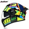 Casco para Motocicleta Eléctrica Jiekai para Hombre y Mujer, Casco Integral de Doble Lente, Cobertura Total, Bluetooth Universal para Coche de Calle, para Todas las Estaciones