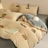 Novedad Invierno 2025 Juego de Cuatro Piezas de Cama de Terciopelo de Leche Bordado Toalla Sábanas Engrosadas Funda de Edredón Cama Sábanas de Cama Ropa de Cama de Terciopelo Coral