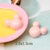 Cesta de bambú de resina para comida y juegos, plato pequeño, simulación de pan, combinación de crema y pegamento, accesorios para casa de muñecas DIY