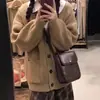 Europea y Americana Transfronteriza 2025 Otoño e Invierno Nuevo Color Sólido Tejido Cárdigan para Mujer Chaqueta Holgada Elegante Ropa Tejido Superior