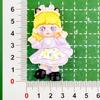 Desenho Animado Cartão Grande Vestido Menina Bonita Acessórios de Resina Artesanal DIY Grampo de Cabelo Adorno de Cabeça Copo d'Água Adesivo de Geladeira Material para Joias