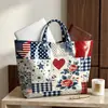 2026 Nova Bolsa de Mão Transfronteiriça Temu Site Independente Impermeável PVC+Lona Portátil para o Dia a Dia Bolsa de Ombro Bolsa Tote