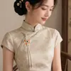 Nuevo broche estilo vintage bordado a mano con borlas largas y perlas artificiales, un accesorio para nuevos cheongsams de estilo chino y ropa Hanfu