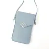 Nova bolsa transversal transparente com tela sensível ao toque para celular, carteira com fivela de cor sólida, porta-cartões, celular, estilo retrô para estudantes