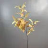 Folhagem Artificial para Paisagismo, Folha Única Verde Ninho de Pássaro, Decoração de Casamento Estilo Floresta, Folhas de Salgueiro Artificiais, Folhas de Eucalipto, Folhas Artificiais com Verso Adesivo