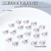 Borboleta Colorida em Tons de Macaron Combinada com Acessórios de Unhas Dourados, Laços Coloridos para Decoração de Unhas, Produtos Acabados para Venda por Atacado
