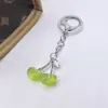 Llavero de Cereza de Moda Retro Europeo y Americano Más Vendido Transfronterizo con un Toque de Alta Gama, Accesorio Colgante de Fruta de Cereza para Bolsa