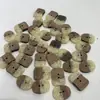 Pendientes redondos de madera geométricos pendientes de clip para oreja material de accesorios de joyería para orejas hechos a mano diy