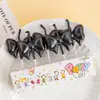 Versão Coreana de Vela de Cereja Decoração de Bolo de Aniversário Enfeites Vela de Aniversário Simulada de Cereja Decoração para Assar Sobremesas