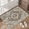 Temu Dropshipping Tapete de Chão de Veludo Cristal Tapete de Entrada de Casa Estilo Retrô Americano Corredor Tapete de Porta Fácil de Limpar Antiderrapante