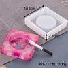 Molde para cenicero de gota de resina de cristal DIY gran variedad de cenicero molde de silicona de flor de ciruelo amor molde mixto de aromaterapia