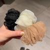 Pinza de Pelo de Media Bola Elegante de Encaje de Organza Plegado Estilo Dongdaemun Coreano Pinza de Primavera Todo Fósforo para Mujeres