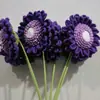 Venta al por mayor de fábrica transfronterizo hecho a mano tejido a crochet lana doble capa girasol con semilla temporada de graduación ramo de regalo a mano flores de simulación