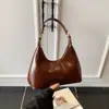 Bolsa de Ombro para Mulheres, Grande Capacidade, Novo Estilo Outono e Inverno 2025, Simples Casual, Bolsa Transversal Elegante e Moderna para Mulheres