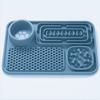Tapete Lick para Pets Popular Transfronteiriço, Tapete de Silicone de Grau Alimentício para Treinamento de Alimentação Lenta com Ventosa, Tigela Multifuncional para Alimentação de Gatos e Cachorros
