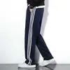 Calça Esportiva de Verão Masculina Calça de Moletom Solta Perna Reta Três Listras Calça de Uniforme Escolar Calça Casual Fina Versátil