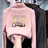 Ropa interior básica para niñas, camiseta de polar con cuello alto medio para niños, Otoño e Invierno, prenda interior cálida versátil, top de manga larga para niños mayores