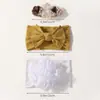 Amazon Set de Diadema de Nylon para Bebé Diadema de Tela Súper Elástica y Suave para Bebé con Flor y Moño 4116