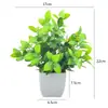 Flores Artificiais de Simulação Decorações Criativas para Mesa de Casa Flores de Plástico Grama Artificial Plantas Verdes Decorações de Interior Mini Decorações Bonsai