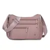 Bolsa de Nylon Transfronteiriça da Moda Feminina Grande Capacidade Bolsa Transversal Outono 2025 Nova Leve Bolsa de Mãe Bolsa de Ombro Feminina